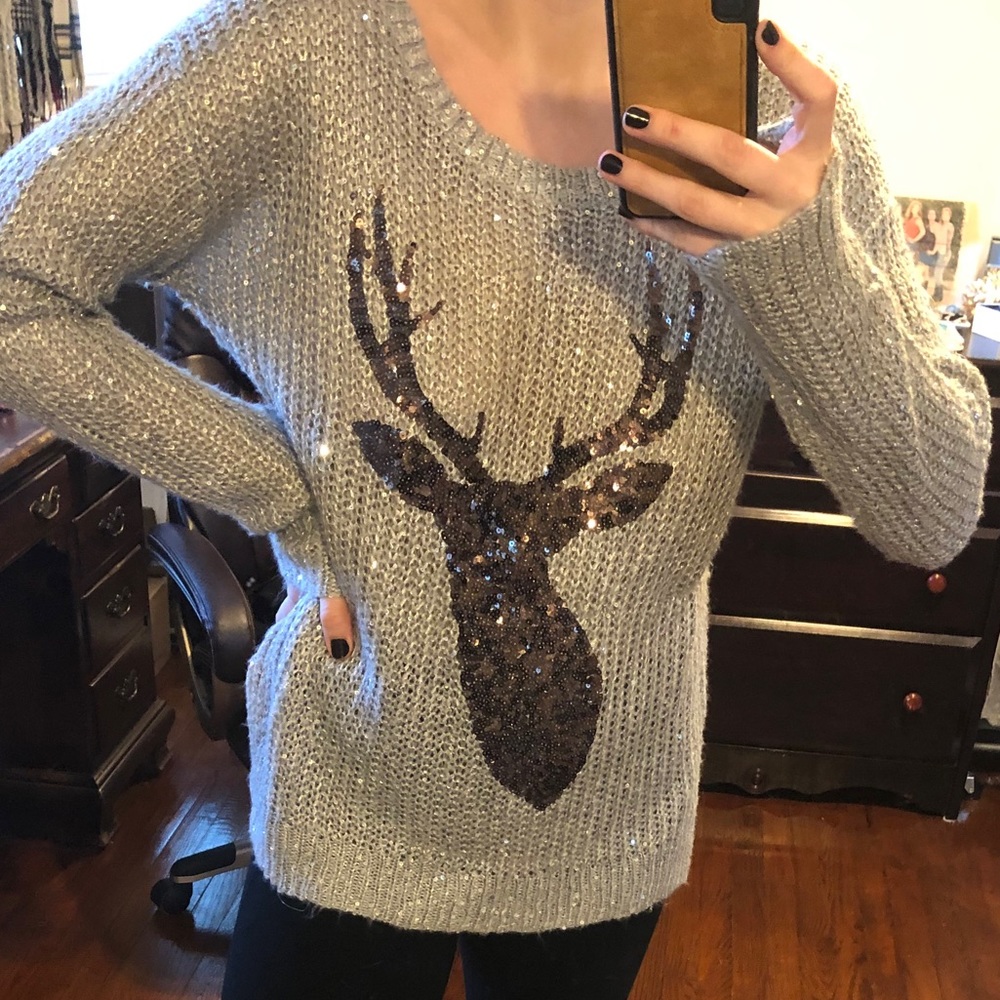 Western deer sweater